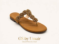 Caramel Braided Toe-Post Sandals - Ghazali Store Pakistan