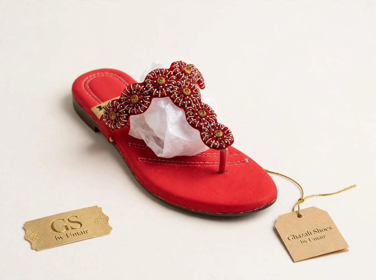 Ruby Floral Toe-Post Sandals - Ghazali Store Pakistan