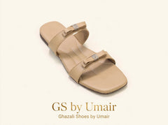 Nude Double-Strap Everyday Sandals - Ghazali Store Pakistan