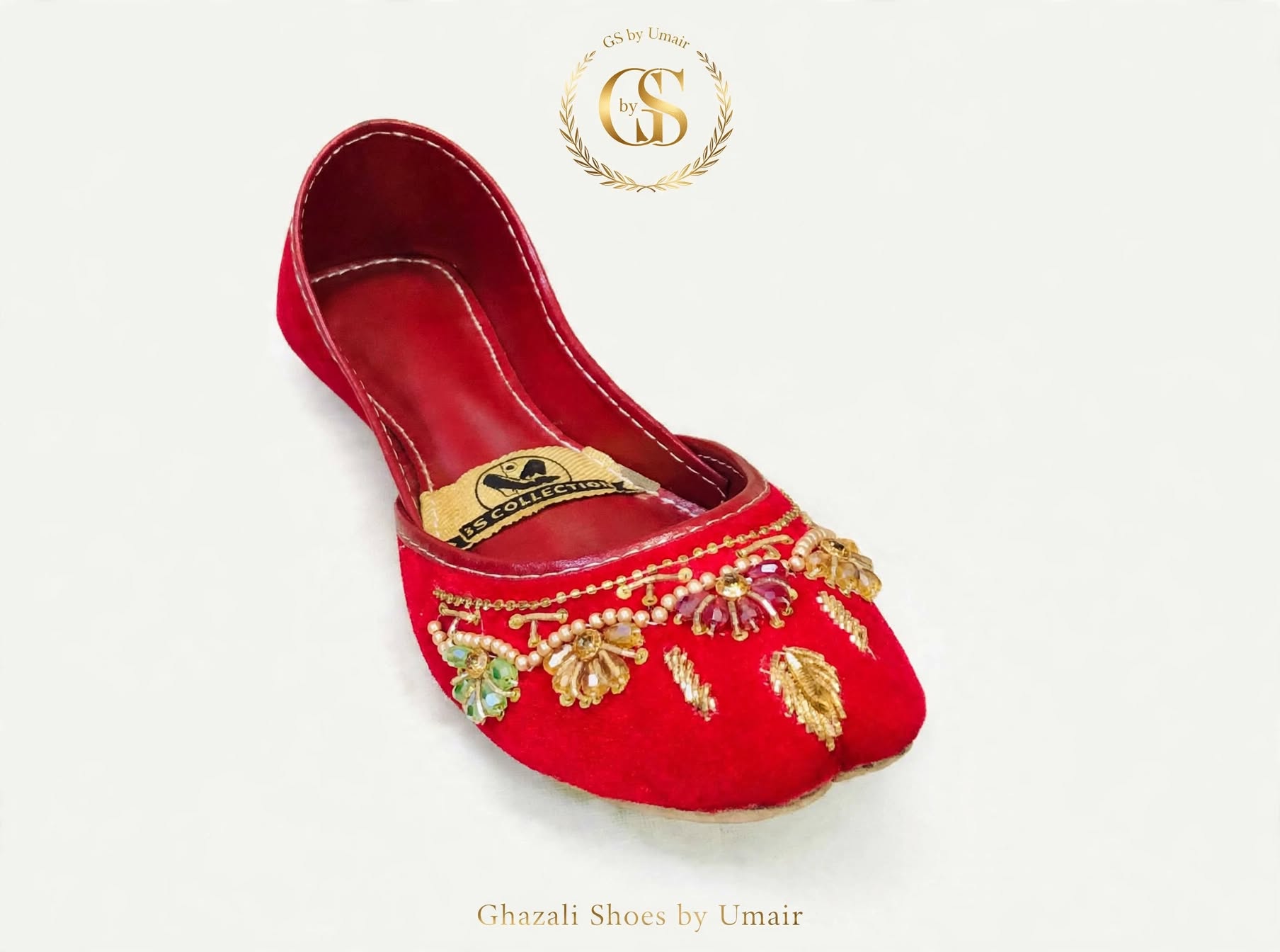 Ruby Embroidered Khussa - Ghazali Store Pakistan